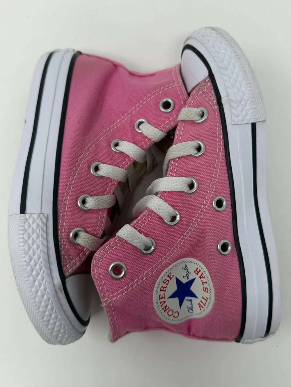 Kids Converse Pink Canvas High-Top Sneakers Sz. 10.5